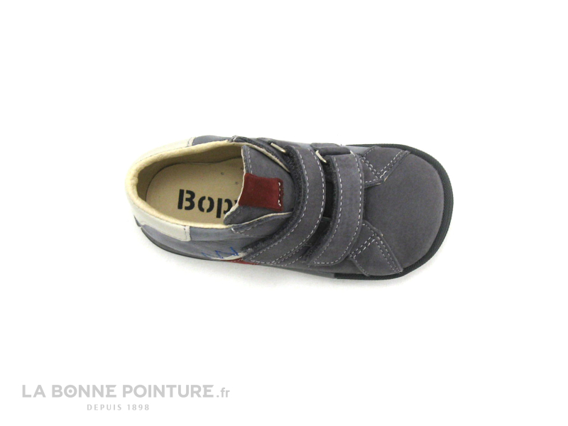 Bopy ZANTOVEL Gris - Rouge - Chaussure montante BEBE 6