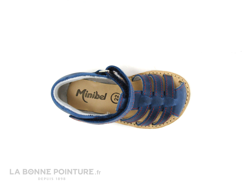 Minibel Keou Jean 1M029352 Sandale cuir bleu marine 6