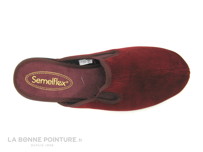 Semelflex CATHY rouge bordeaux - Pantoufle mule talon 2