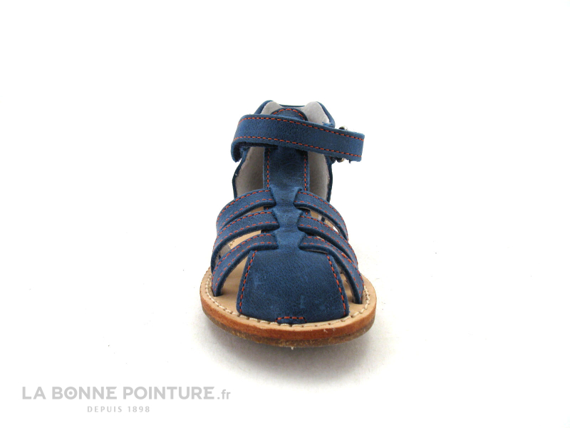 Minibel IAOU Sandale bébé velcro bleu jean 2