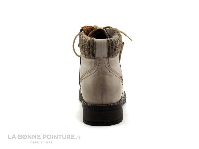 Com Un Point Boots beige Col lainage WH-021H11 4
