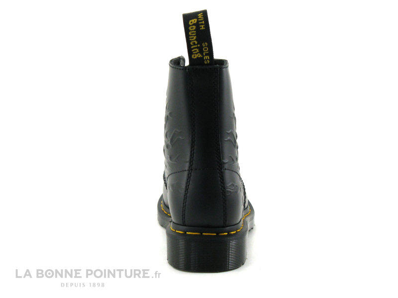 Dr Martens 1460 FLAMES Black 27028001 - Flame polished smooth - Boots 4