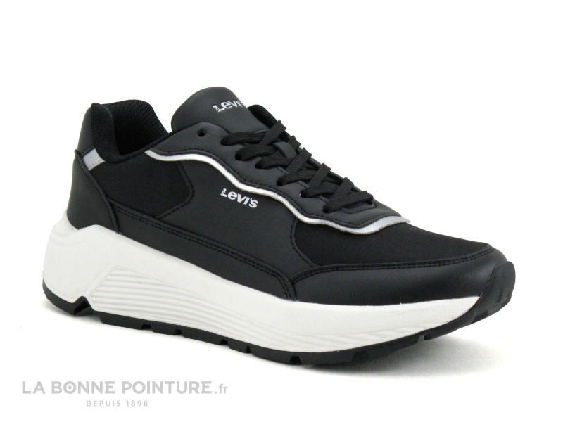 Levis WING 235430-EU-605 Black - Sneaker plateforme noire 5