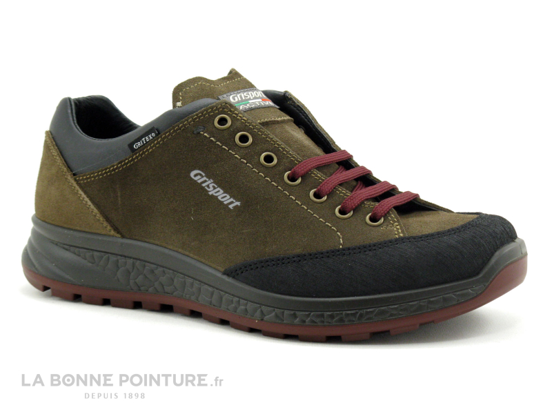 Grisport 14003 Marron Noir - Lacet bordeaux - Chaussure Homme 1
