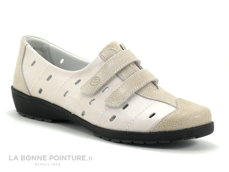 Suave 8017 PT Almond Natural - Chaussure confort velcro 1