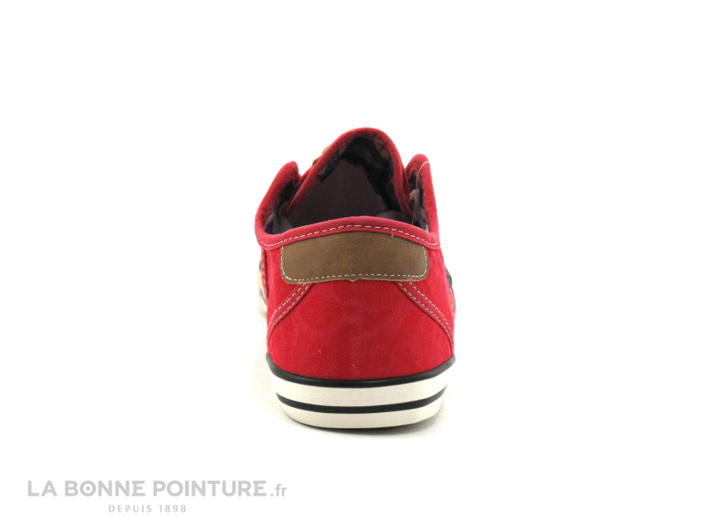 Mustang Shoes 1099-302-5 Rouge  - Basket toile 4