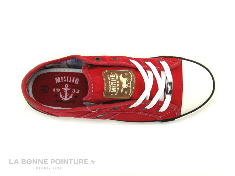 Mustang Shoes 1099-302-5 Rouge  - Basket toile 6