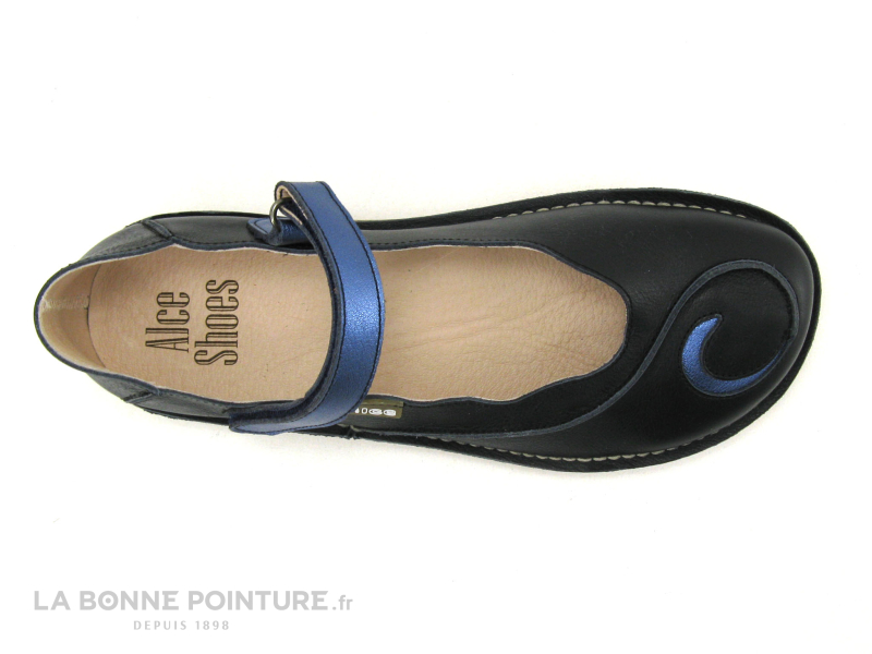 Alce Shoes 9011 Noir - Ballerine Rosace Noire 6