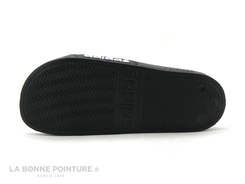 Adidas ADILETTE SHOWER Noir Blanc - Mule piscine 2