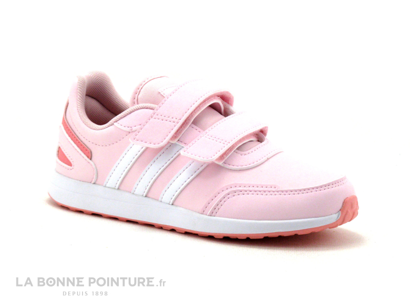 Adidas VS SWITCH 3 C - FY9224 - Rose Blanc - Basket fille velcro 1