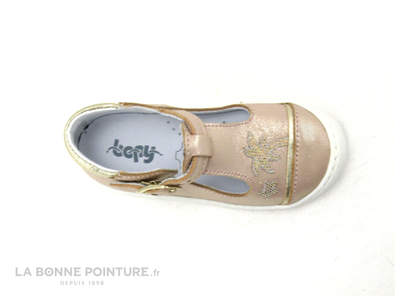 Bopy Jejof Chaussures pour bébé en Cognac, Filles Chaussons bébé