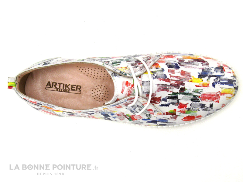 Artiker Relaks 46C124 - Blanc - Multicolore - Chaussure derbi F 5