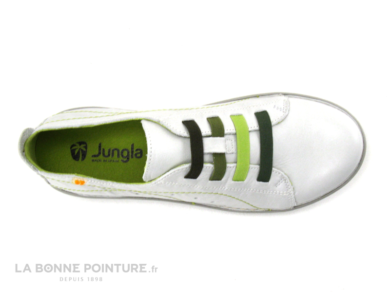 Jungla 6020 Off white - Gris - Vert - Chaussure basse Femme 6