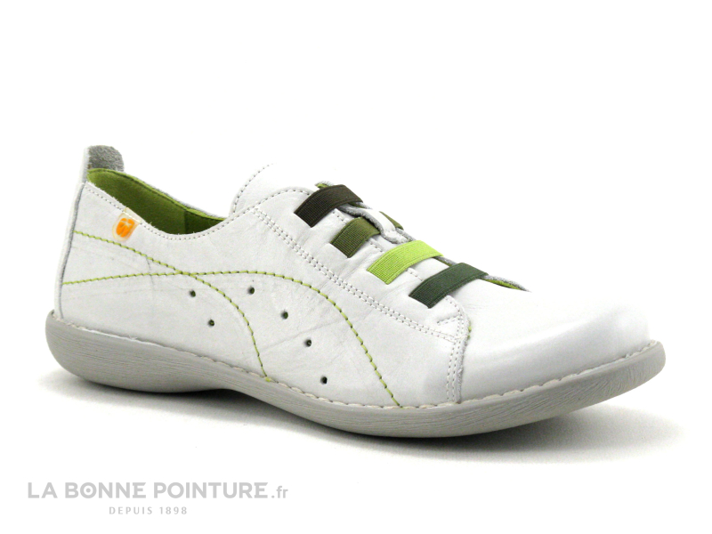 Jungla 6020 Off white - Gris - Vert - Chaussure basse Femme 1