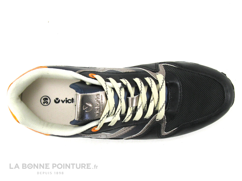 Victoria 1141134 Noir Argent Orange - Sneakers mode Femme 6