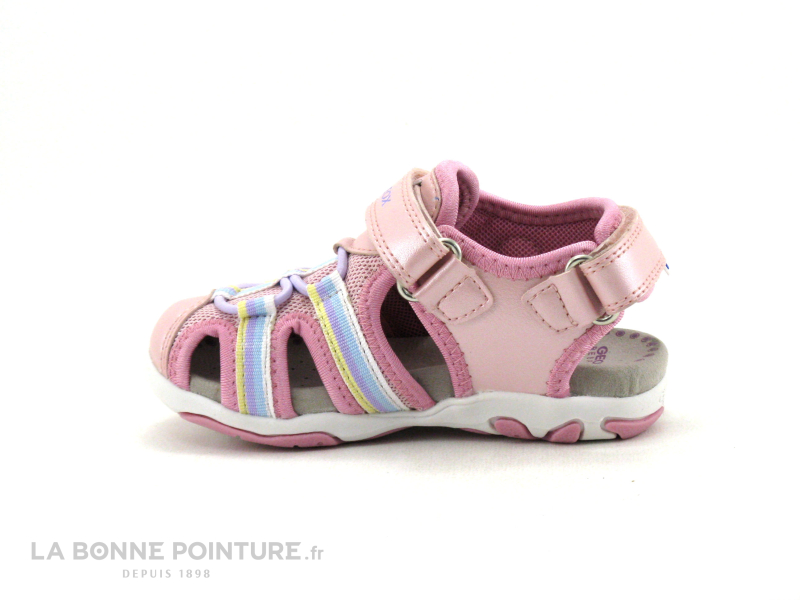 Geox FLAFFEE B3557A Pink - Sandale fille rose - BEBE 3