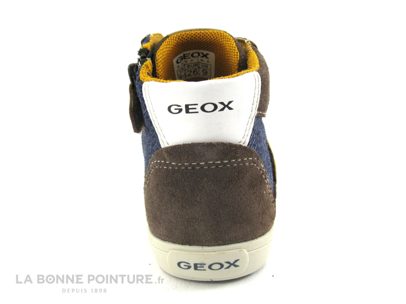 Geox B64A7C Kiwi Brown Navy Baby Sneakers 4