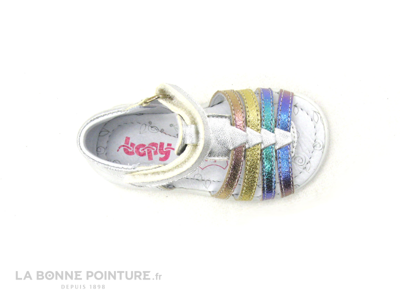 Bopy RAPSOU Argent - Multicolore - Sandale fille premiers pas 4