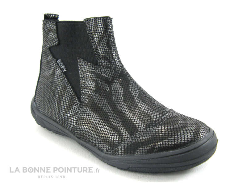 Bopy Sekiss Noir Argent Boots 1