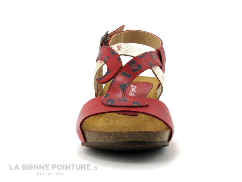 Xapatan 1528 Rojo - Sandale Femme cuir rouge 3