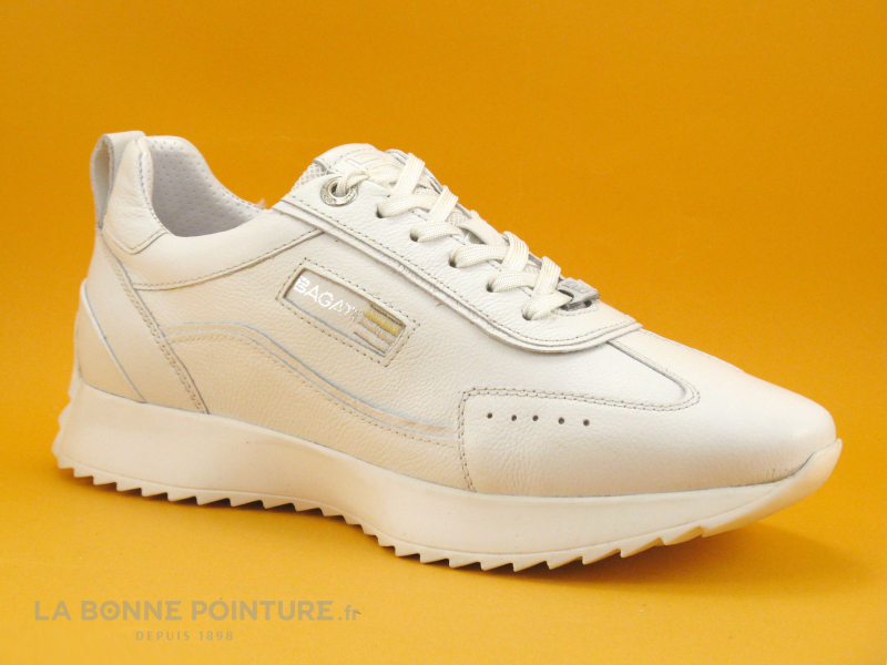 Achat chaussures Bagatt Femme Basket, vente Bagatt SOPHIE White - D31-ADF05  - Basket blanche Femme