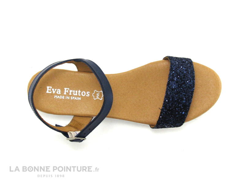 Eva Frutos 5090 Bleu marine Glitter - Sandale compensee 6